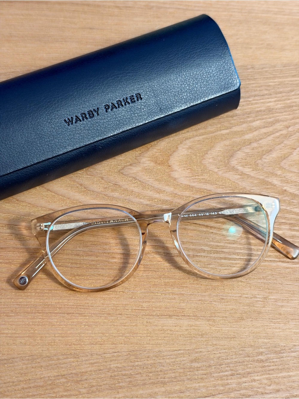 Warby Parker Jane Clear Cateye Round Eyeglasses